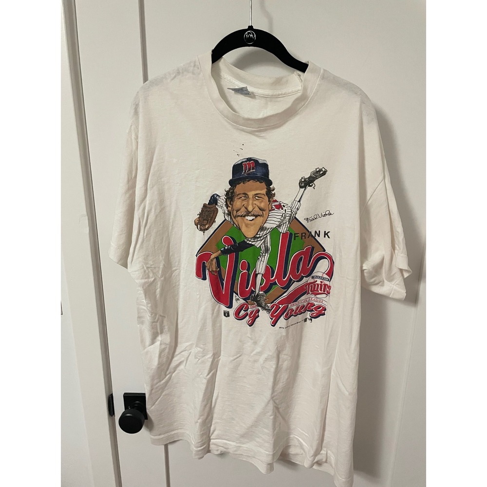 Vintage Frank Viola Minnesota Twins Baseball‎ Salem T Shirt XL Single Stitch